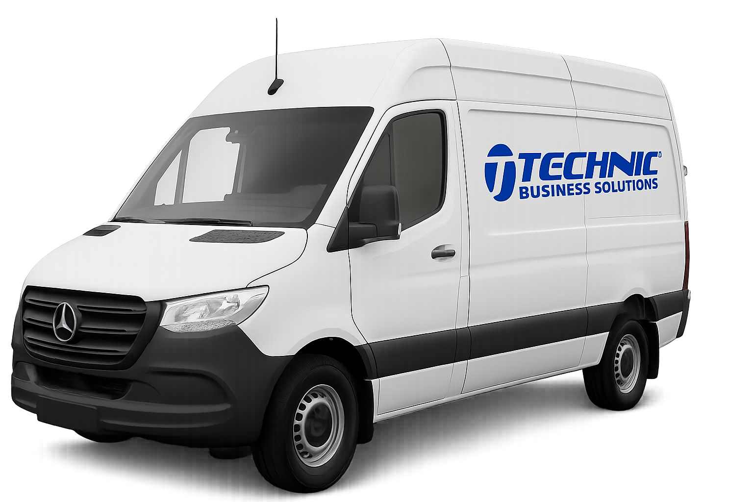 Technic Business Solutions service vehicle providing on-site IT and office equipment support